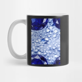 Jewel Pattern - Blue Sapphire, for a bit of luxury in your life! #3 Mug